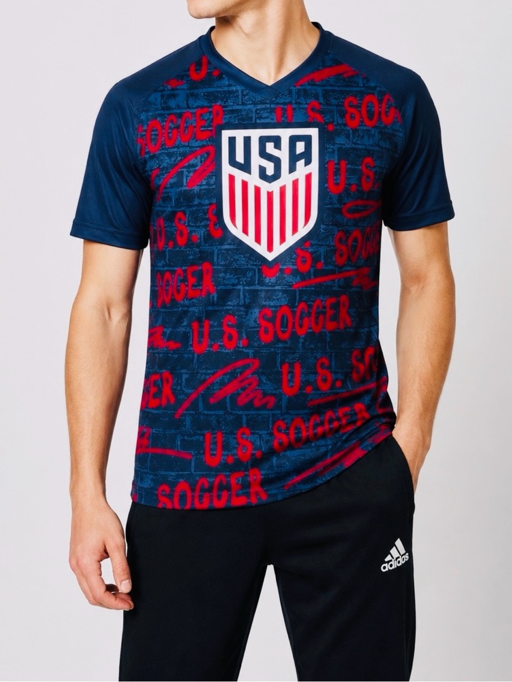 NEW FIFA US Soccer Jersey Men’s Medium USA Graffiti National Team USMNT Football